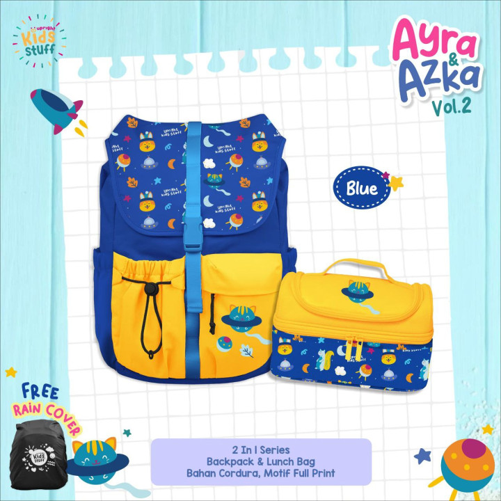 PO AYRA  AZKA VOL 2 BY UPRIGHT KIDS STUFF (BACKPACK,RAINCOVER)
