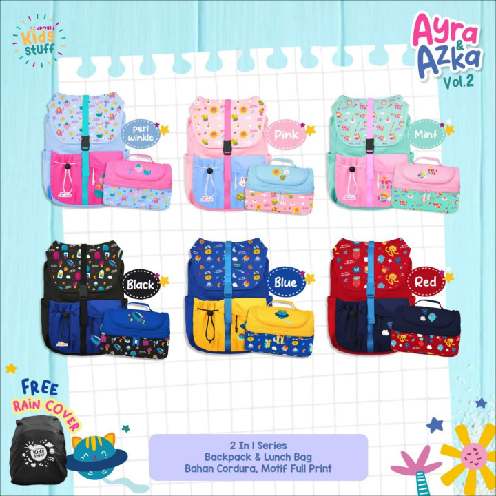 PO AYRA  AZKA VOL 2 BY UPRIGHT KIDS STUFF (BACKPACK,RAINCOVER)