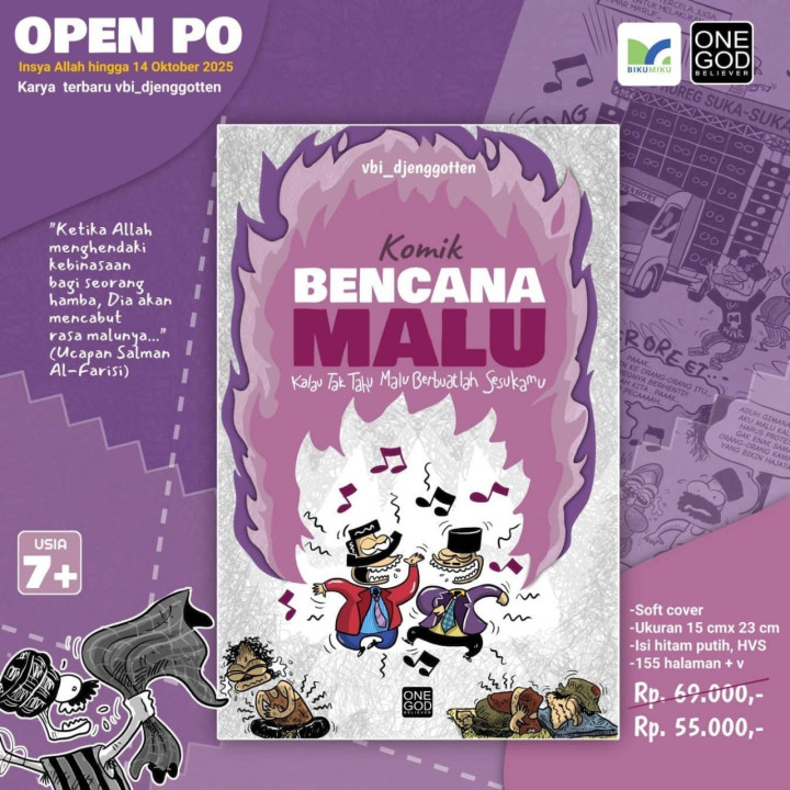 PO BUKU KOMIK BENCANA MALU