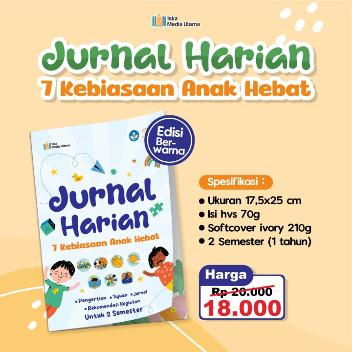 PO JURNAL HARIAN 7 KEBIASAAN ANAK HEBAT BY ISKA MEDIA