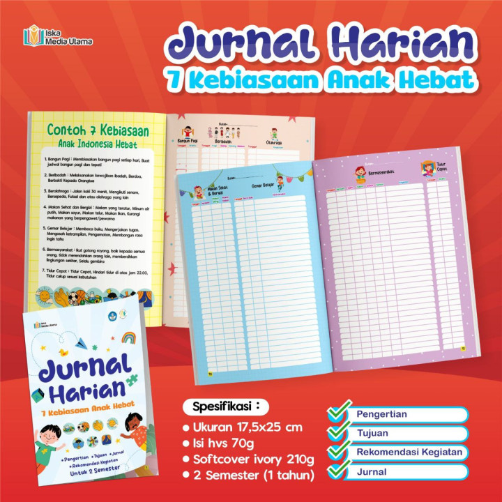 PO JURNAL HARIAN 7 KEBIASAAN ANAK HEBAT BY ISKA MEDIA