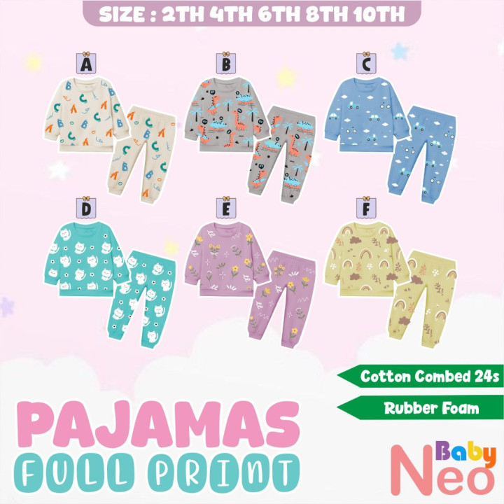 PO PAJAMAS FULL PRINT BY BABYNEO