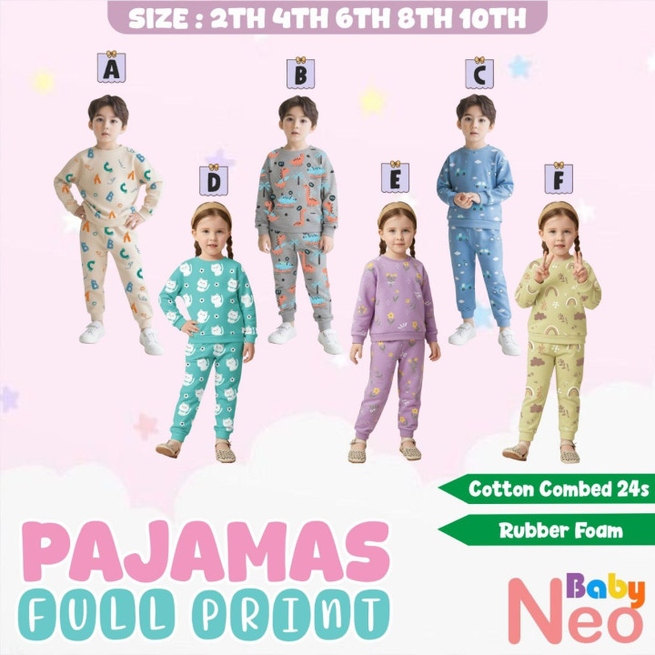 PO PAJAMAS FULL PRINT BY BABYNEO