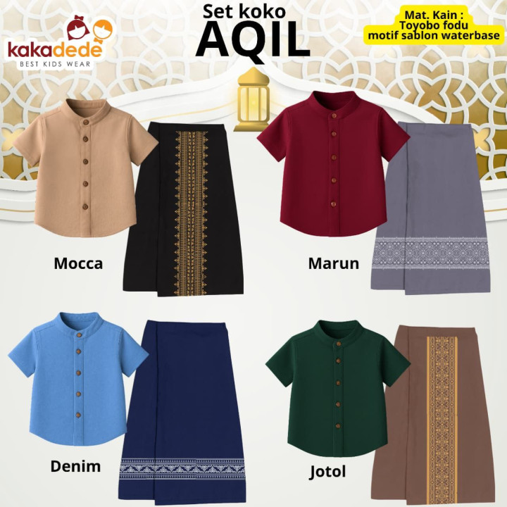 PO AQIL SET KOKO SARUNG (JUN) BY KAKADEDE