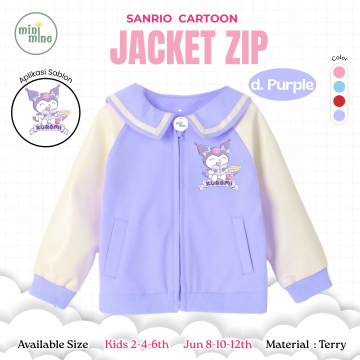 PO SANRIO CARTOON JACKET ZIP BY MINIMINE