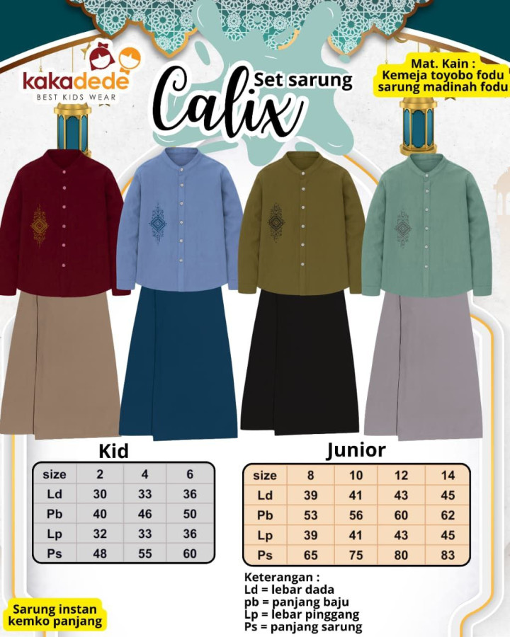PO SET SARUNG CALIX (JUN) BY KAKADEDE