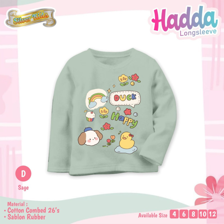 READY STOK LONG SLEEVE HADDA BY SILVER KIDS