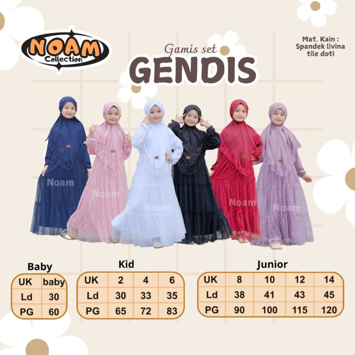 PO GENDIS SET GAMIS TUTU BY NOAM
