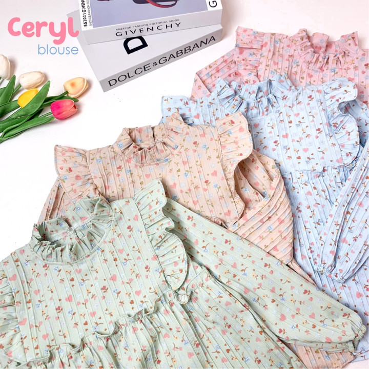 READY STOK CERYL BLOUSE BY TUFLA