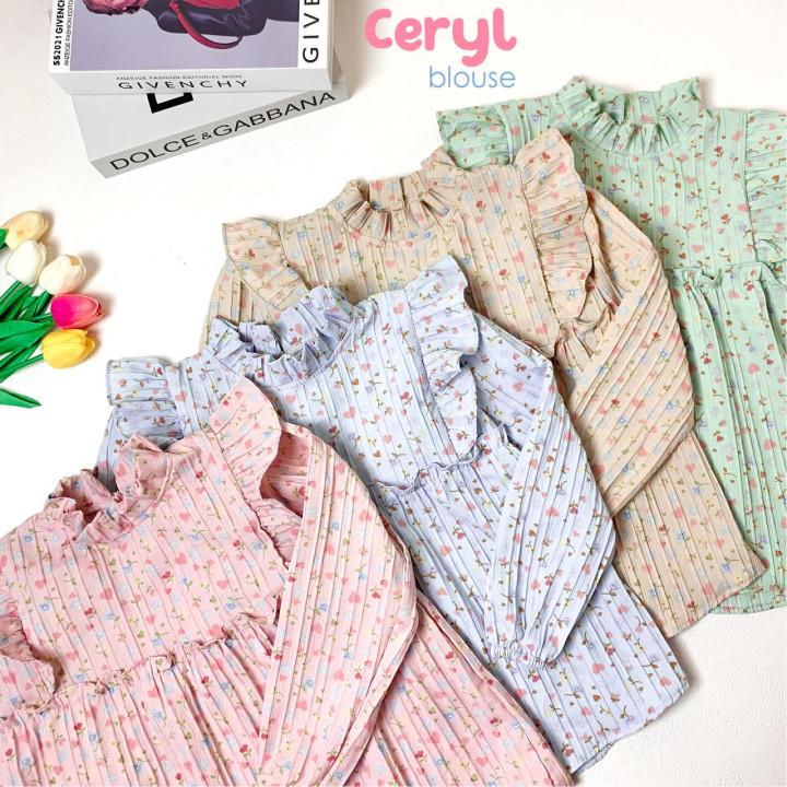 READY STOK CERYL BLOUSE BY TUFLA