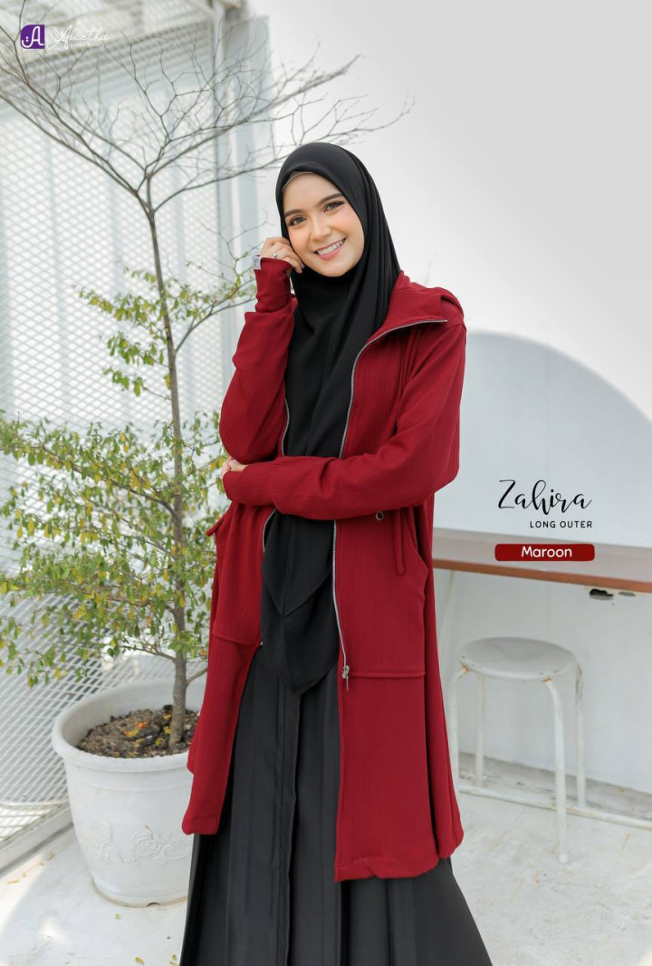 PO ZAHIRA LONG OUTER BATCH 2 BY ALIETHA