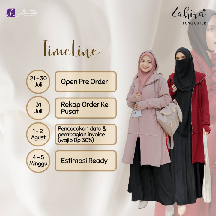 PO ZAHIRA LONG OUTER BATCH 2 BY ALIETHA