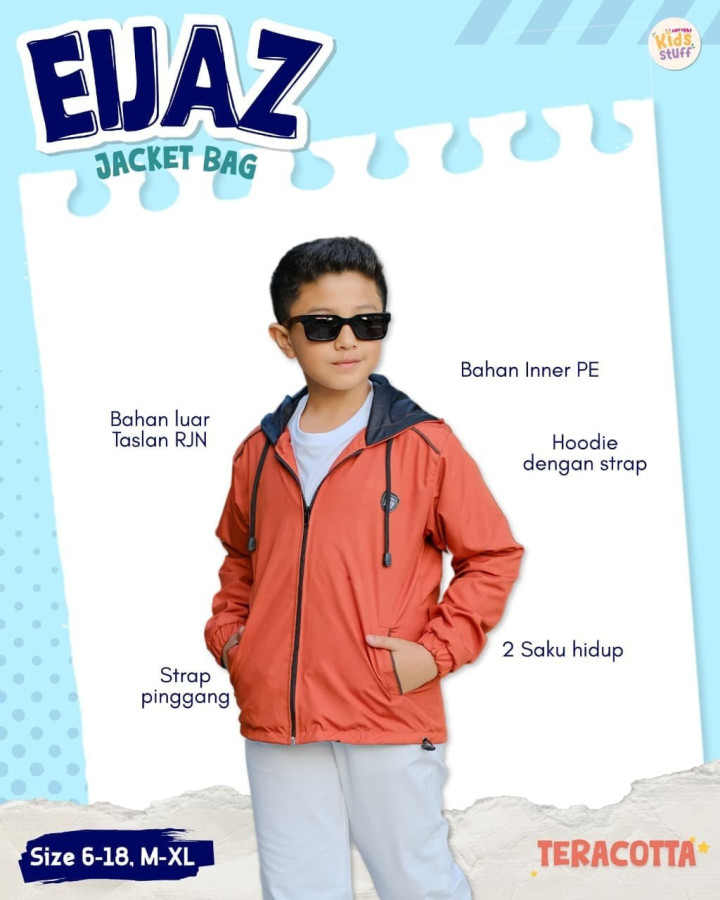 PO EIJAZ JACKET BAG BY UPRIGHT KIDS STUFF