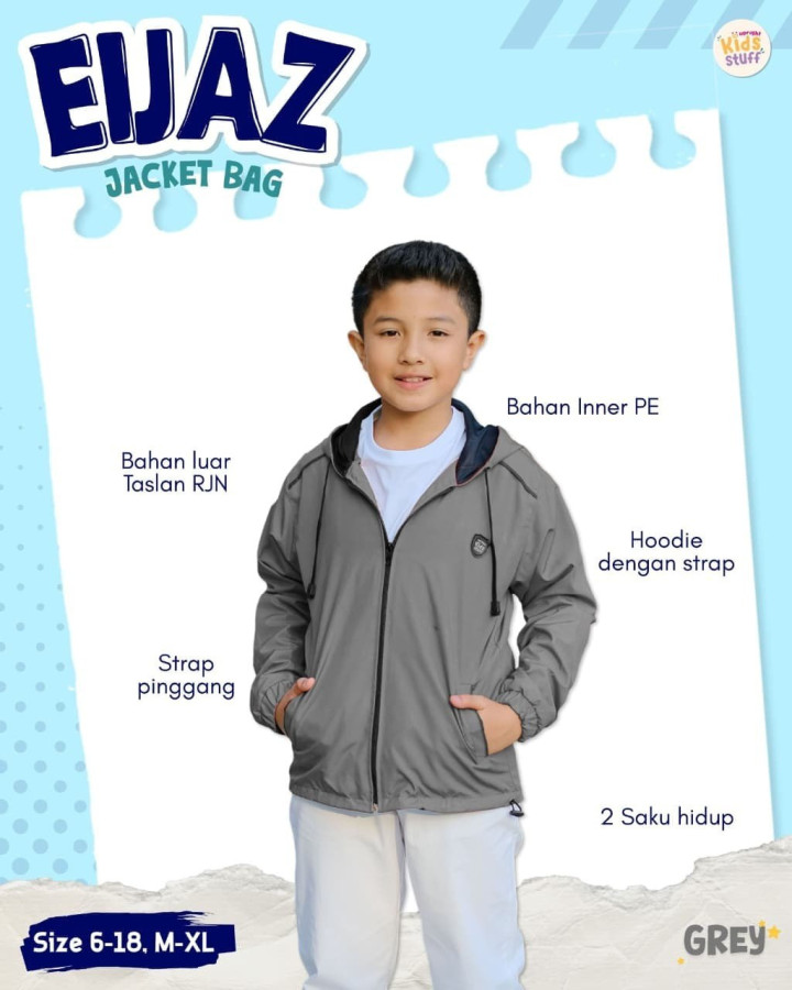 PO EIJAZ JACKET BAG BY UPRIGHT KIDS STUFF