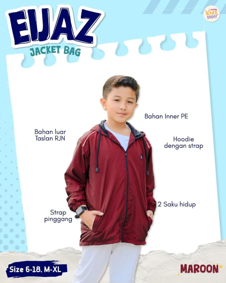 PO EIJAZ JACKET BAG BY UPRIGHT KIDS STUFF