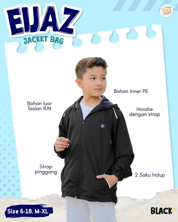 PO EIJAZ JACKET BAG BY UPRIGHT KIDS STUFF
