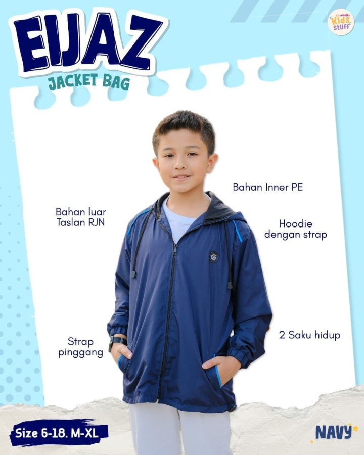 PO EIJAZ JACKET BAG BY UPRIGHT KIDS STUFF