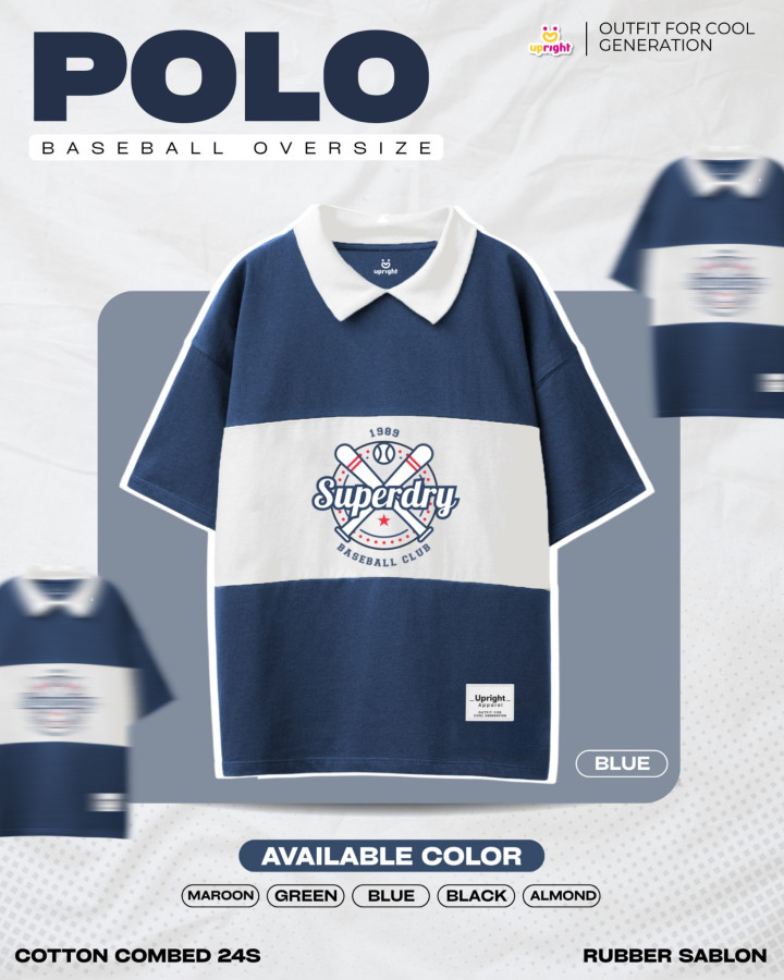 PO POLO BASEBALL OVERSIZE BY UPRIGHT KIDS APPAREL