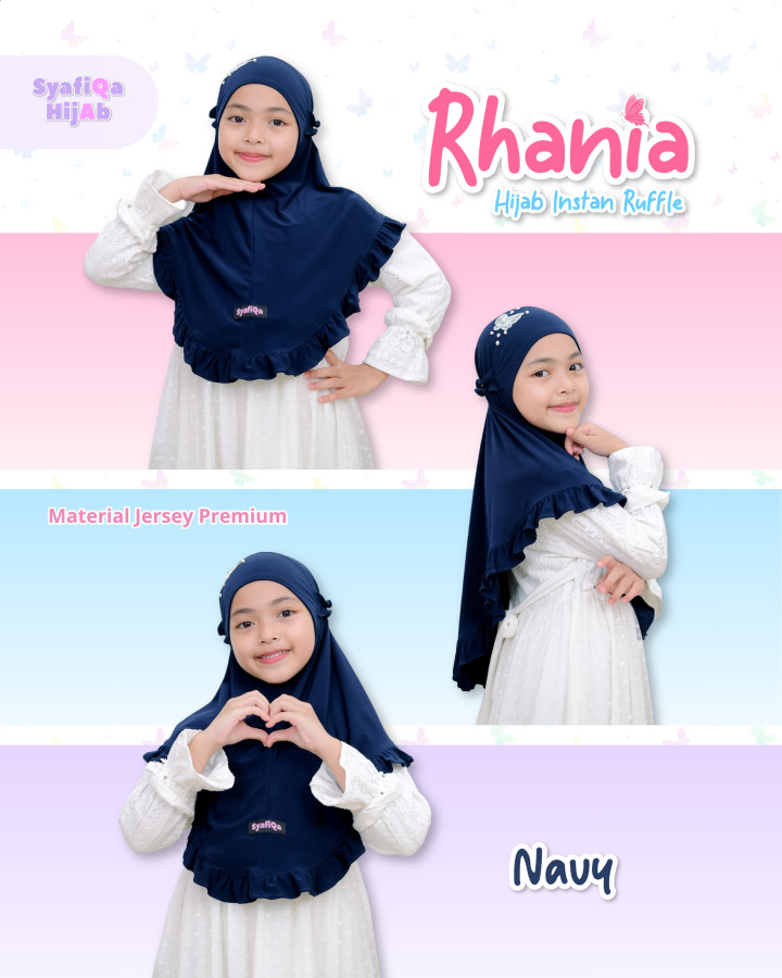 PO RHANIA HIJAB INSTAN RUFFLE BY SYAFIQA