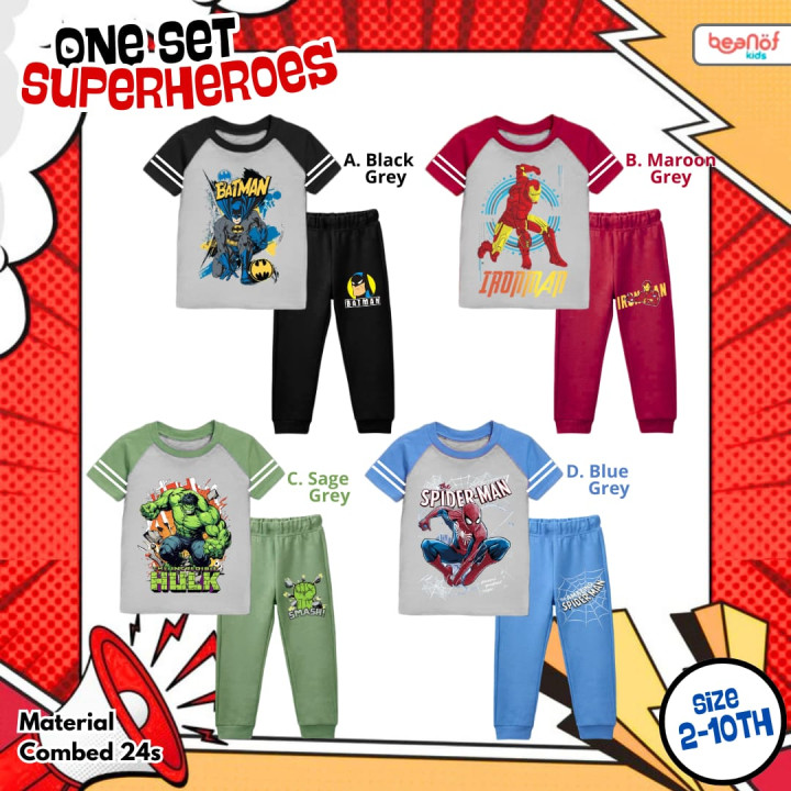 PO ONESET SUPERHERO BY BEANOFKIDS