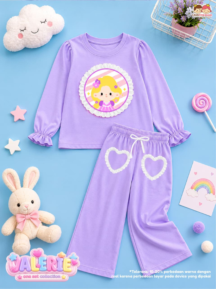 PO SET  VALERIE COLLECTION BY LITTLE KING QUEEN