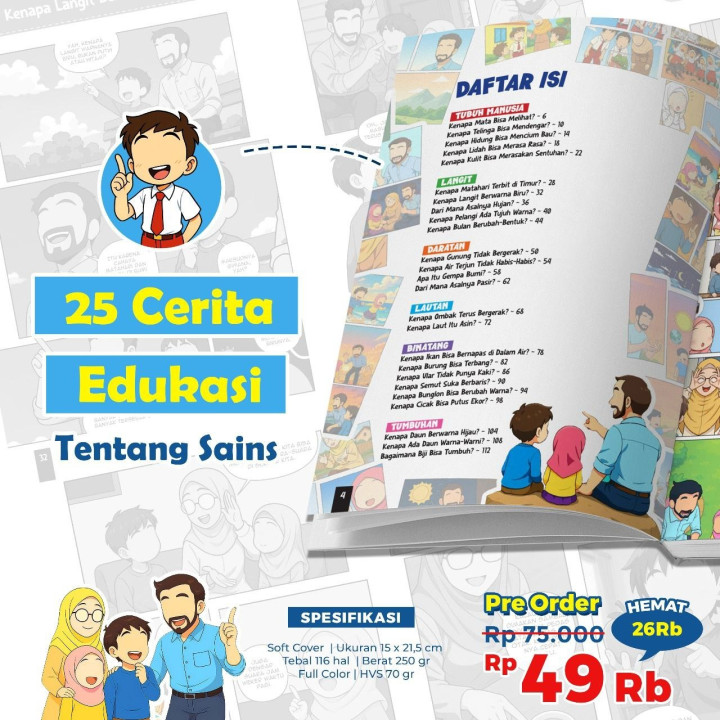 PO KOMIK SAINS ANAK “SERU! AKU TAU INI ITU”