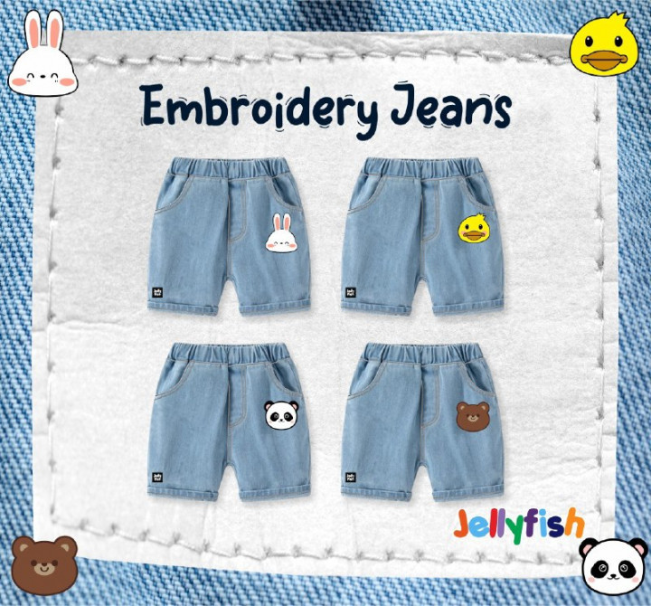 CELANA JEANS PENDEK  BY JELLYFISH