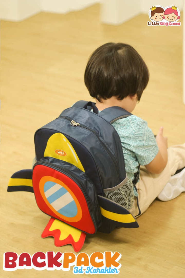 PO BACK PACK 3D KARAKTER BY LITTLE KING QUEEN
