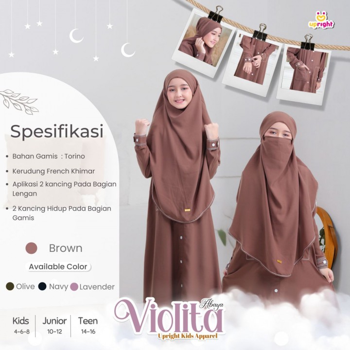 PO ABAYA VIOLITA BY UPRIGHT KIDS APPAREL