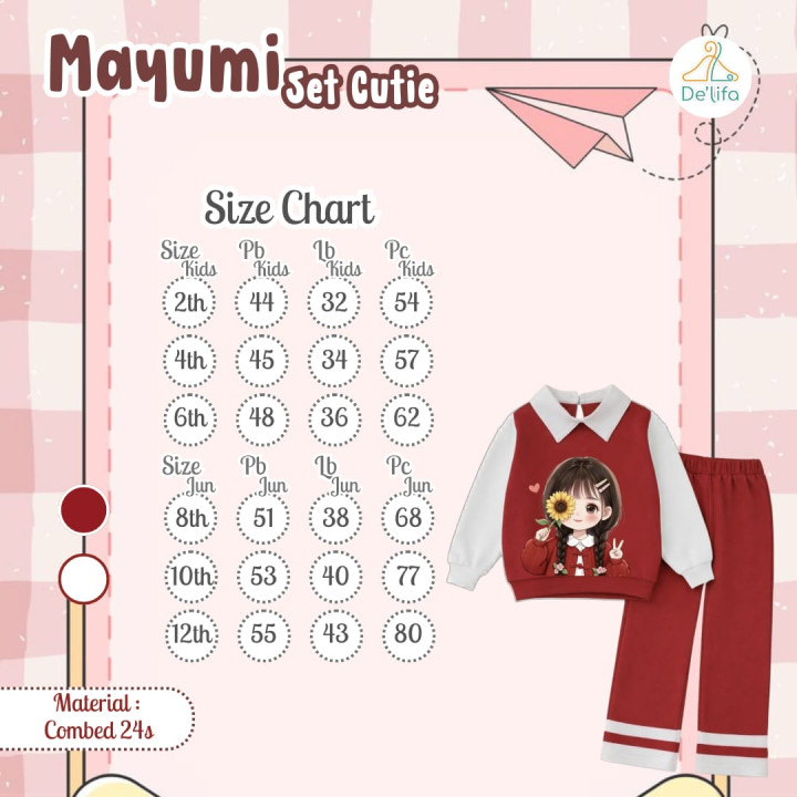 PO MAYUMI SET CUTIE BY DELIFA