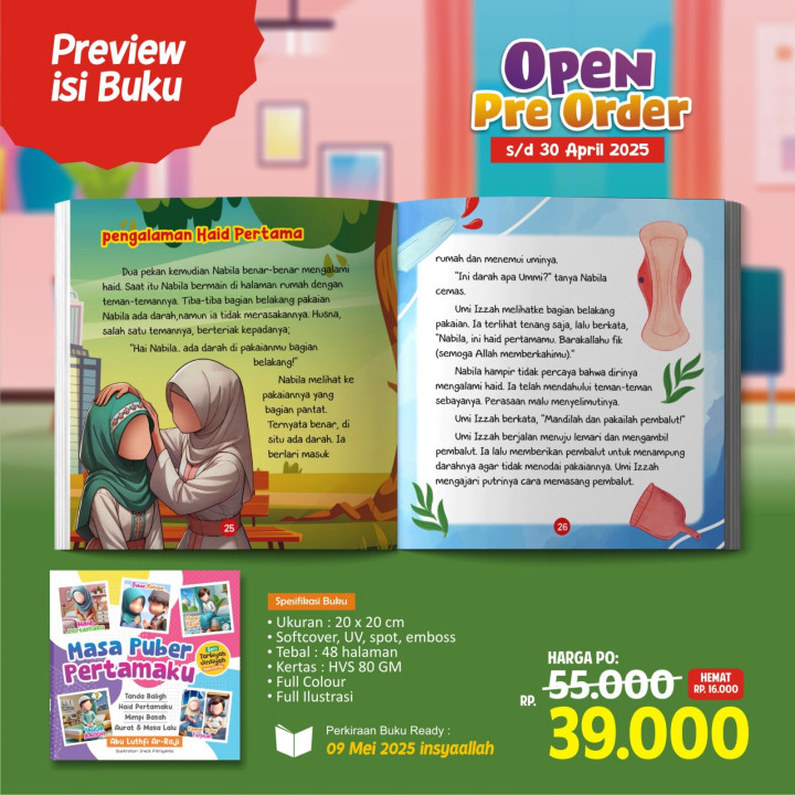 PO BUKU MASA PUBER PERTAMAKU BY AS-SALAM KIDS