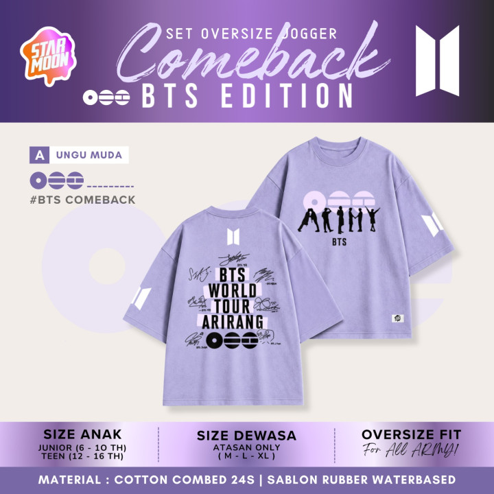 PO SET OVERSIZE JOGGER COMBACK BTS EDITION BY STARMOON