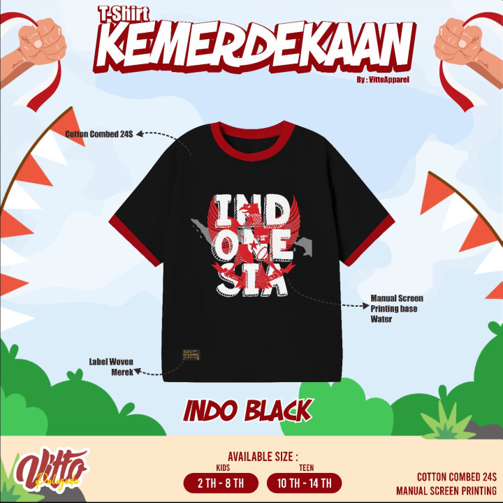 PO T-SHIRT KEMERDEKAAN (DEWASA) BY VITTO PALUGADA