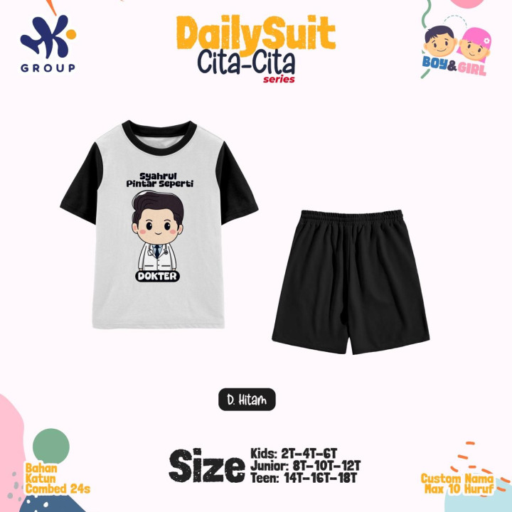 PO DAILY SUIT SET CUSTOM NAMA CITA-CITA SERIES HK GRUP