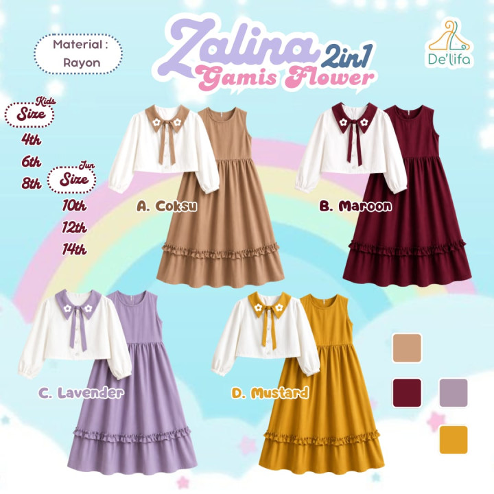 PO ZALINA 2IN1 GAMIS BY DELIFA