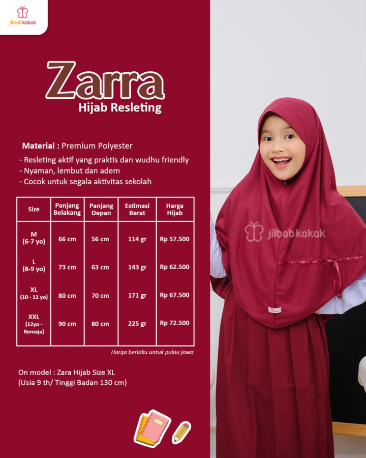 PO ZARRA HIJAB BY JILBABKAKAK