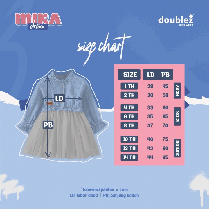 PO MIKA DRESS (BABY KIDS) BY DOUBLEZ