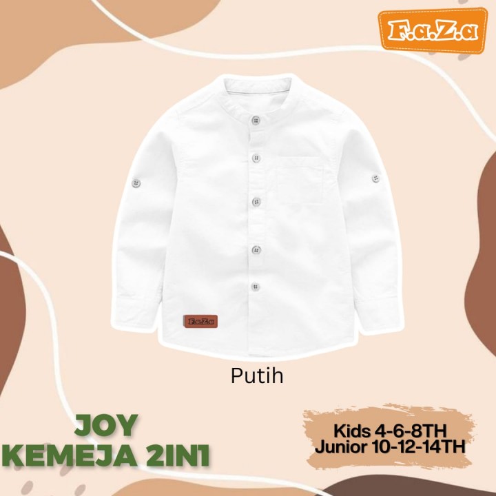 PO JOY SET KEMEJA 2IN1  BY FAZA