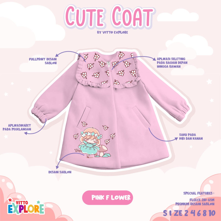 PO CUTE COAT JACKET BY VITTO EXPLORE
