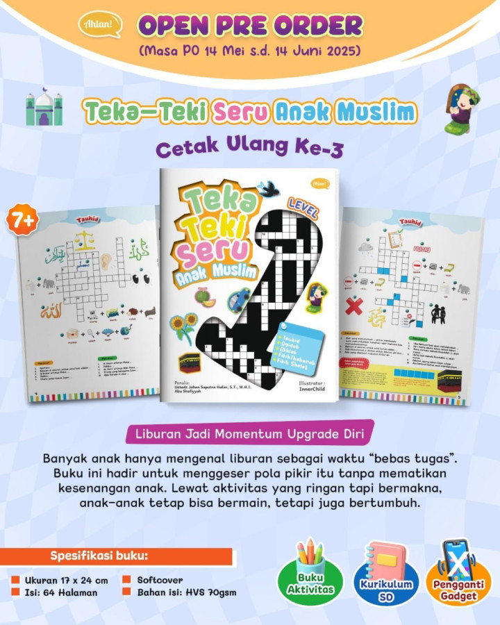 PO BUKU TEKA TEKI SERU ANAK MUSLIM LEVEL 1 AHLAN