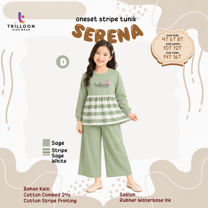PO ONESET STRIPE TUNIK SERENA BY TRILOON
