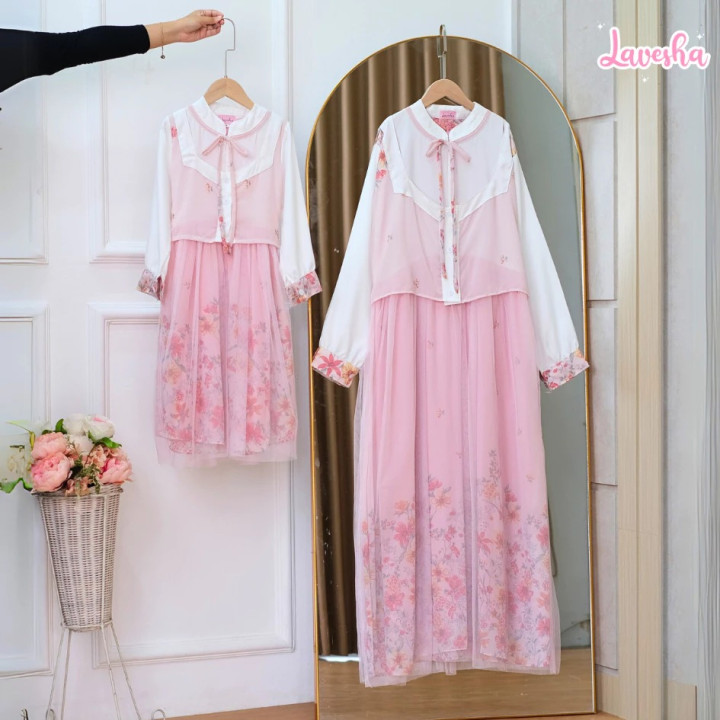 FAST PO AMEERA COUPLE DRESS MOM & KIDS