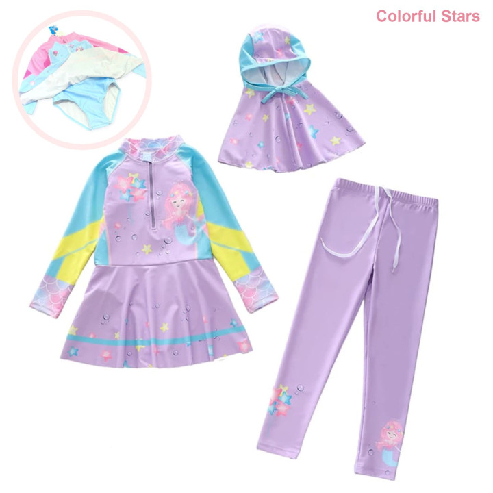 FAST PO 3IN1 TUNIK GIRL SERIES BAJU RENANG