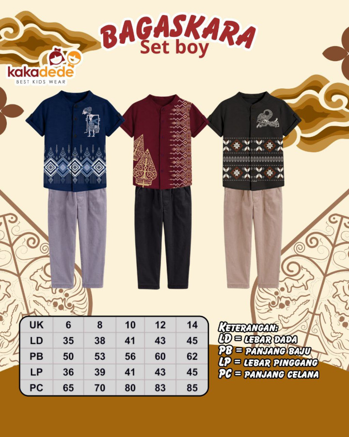 PO BAGASKARA SET BOY BY KAKADEDE