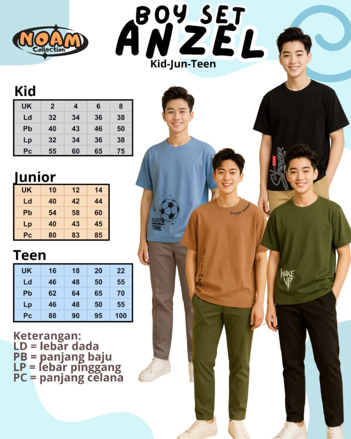PO BOY SET ANZEL TEEN  BY NOAM