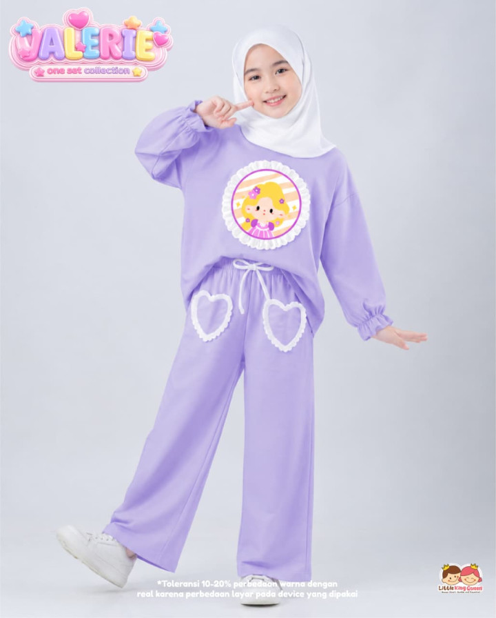 PO SET  VALERIE COLLECTION BY LITTLE KING QUEEN