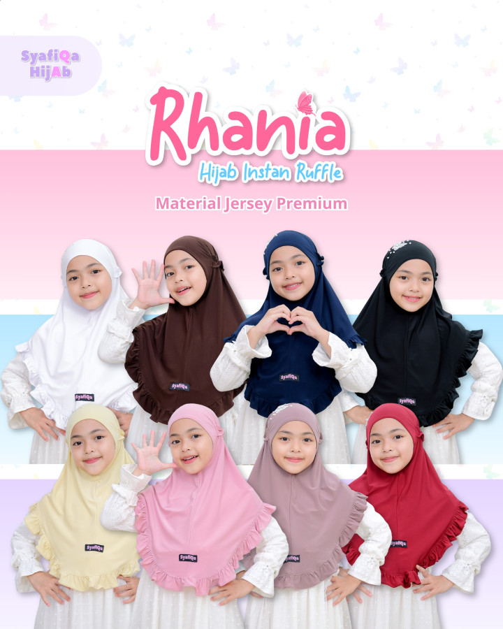 PO RHANIA HIJAB INSTAN RUFFLE BY SYAFIQA