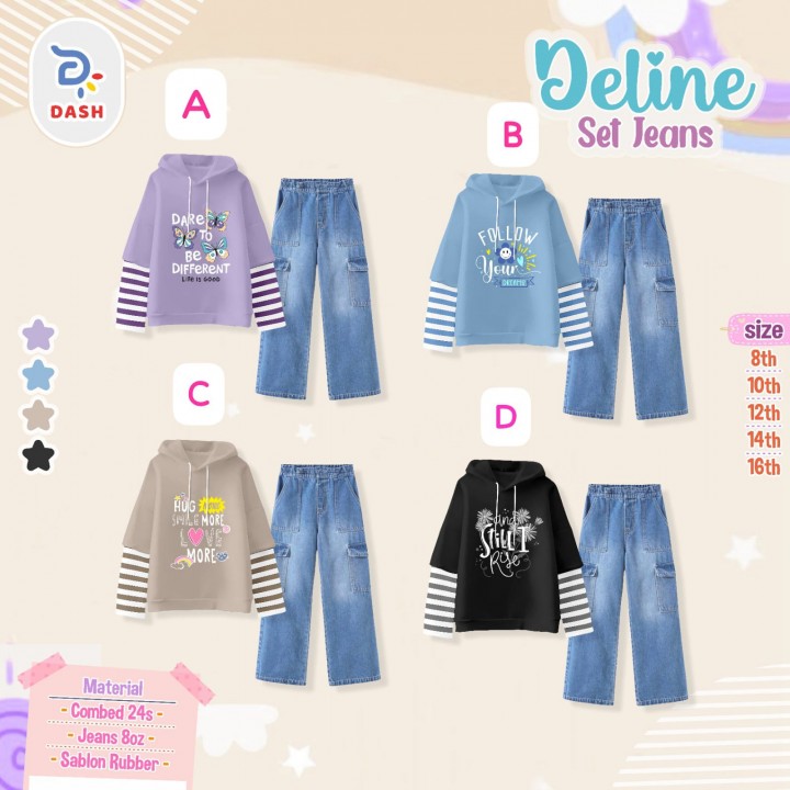 PO DELINE SET JEANS BY DASH