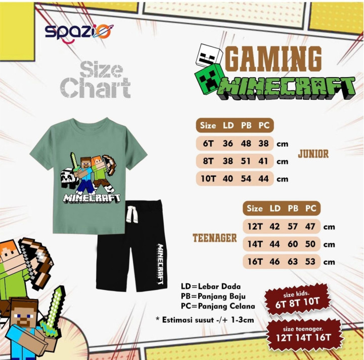 PO SETELAN GAMING MINECRAFT BY SPAZIO