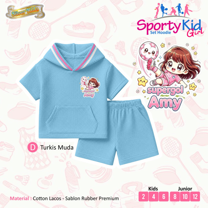 PO SET HOODIE SPORTY KIDS GIRL BY SILVERKIDS